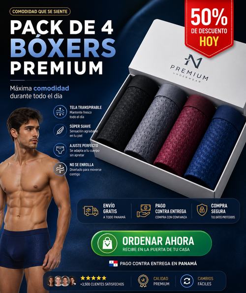 Premium BambooFlex™ Boxer (Pack x4)